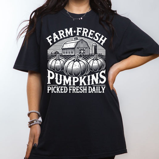 Farm Fresh Pumpkins White