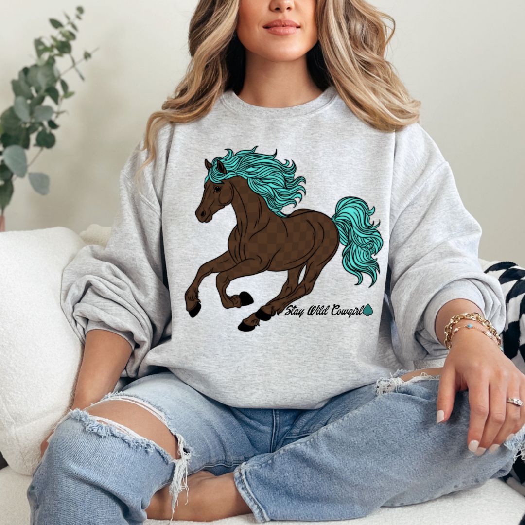 Horse Stay Wild Cowgirl