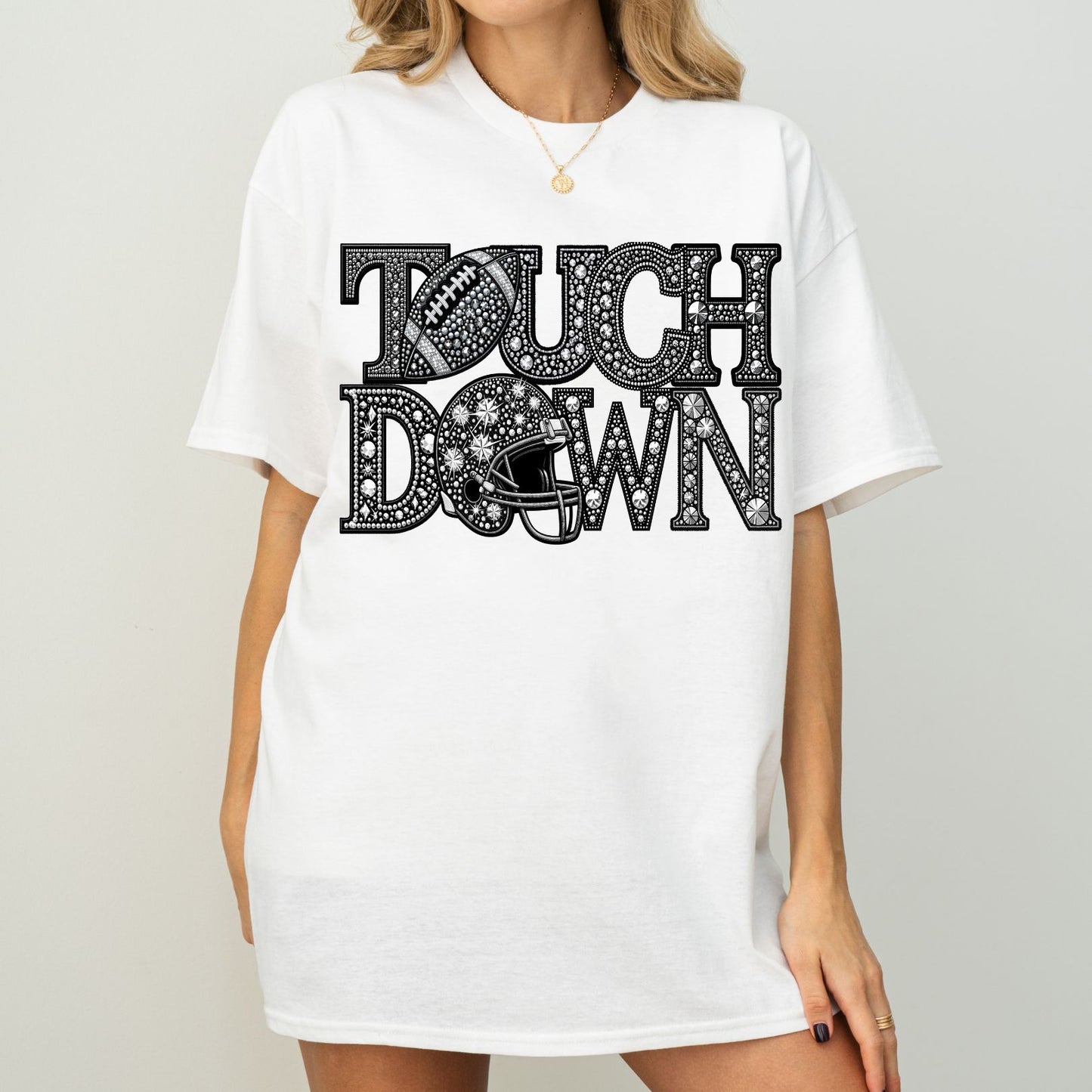 Touchdown Faux Rhinestones