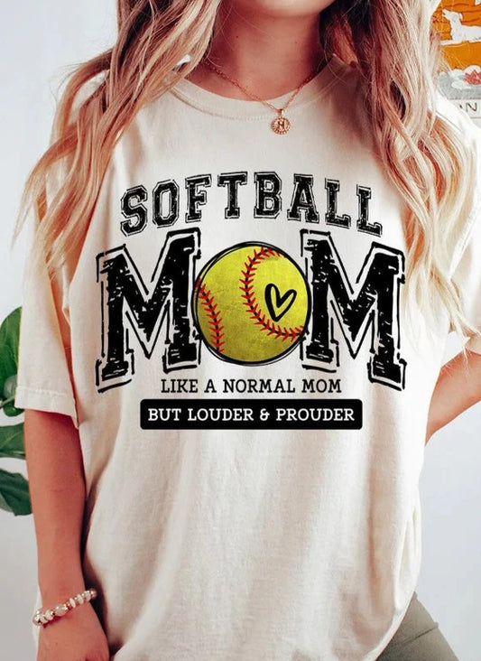 Softball Mom Like A Normal Mom But Louder And Prouder